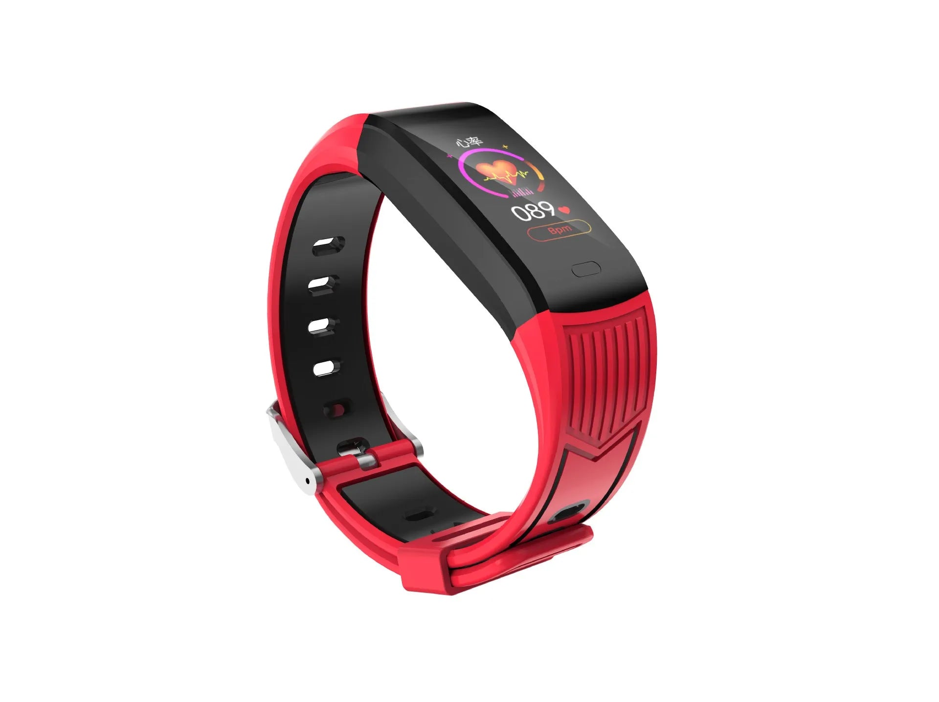 115Plus smart bracelet with 0.96 inch TFT screen weather dial and two-color strap