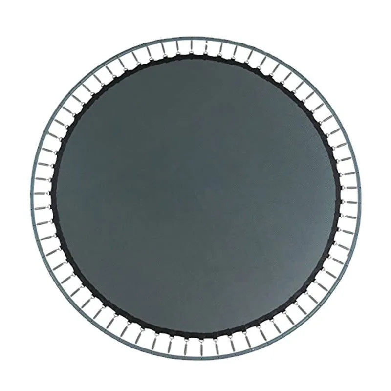 Round elastic bungee fabric for trampolines with button fastenings, shown in multiple size options.