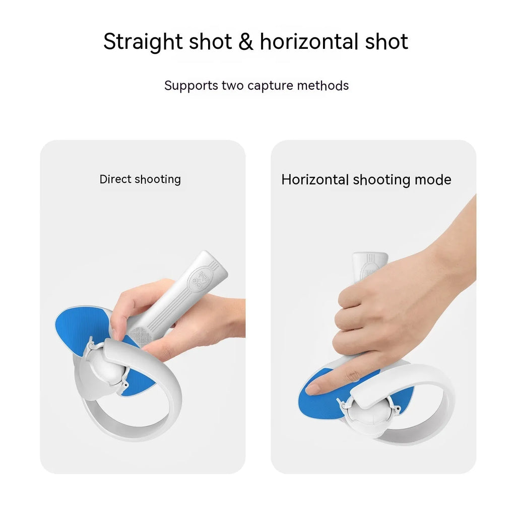 Red and blue silicone hand grip for Pico 4 VR controller table tennis accessory
