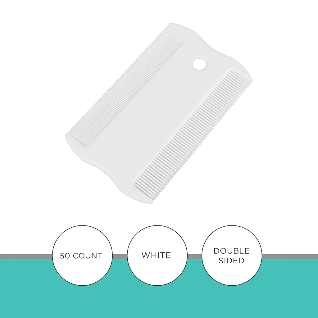Double-sided pet flea comb with dense teeth design for dogs and cats