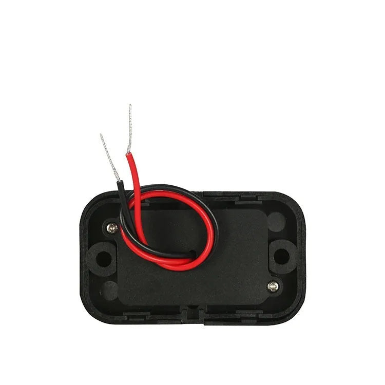 Black QC3.0 and PD fast car charger with TYPE-C port for 12V vehicles.