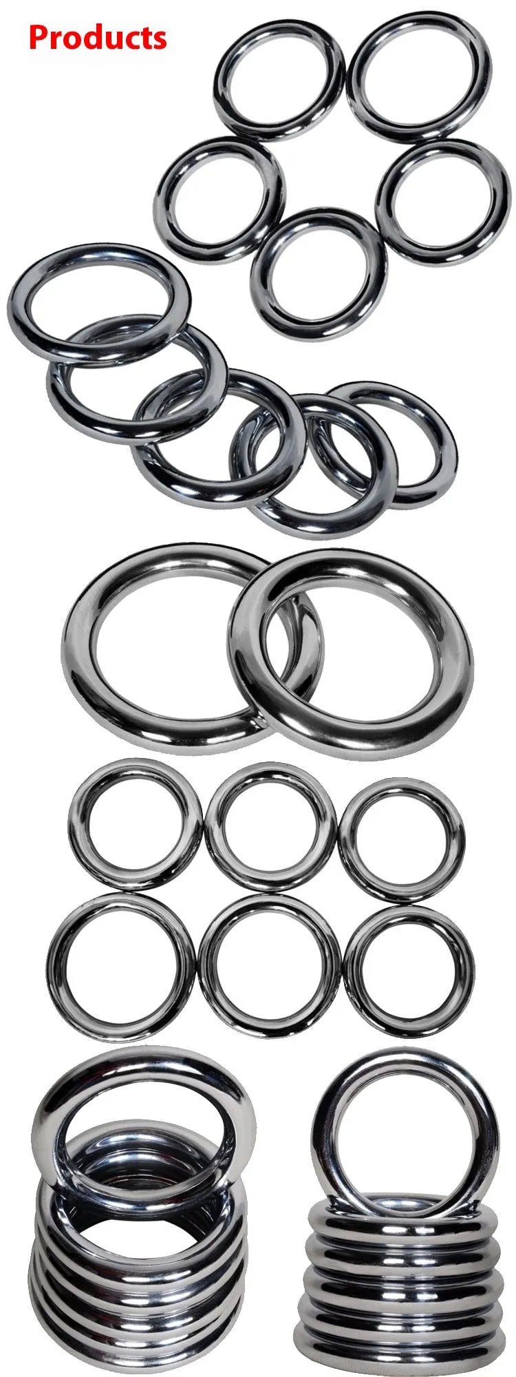 Iron Arm Skill Wing Chun carbon steel training ring with three size options