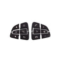 Set of ABS plastic steering wheel button stickers for Mercedes models