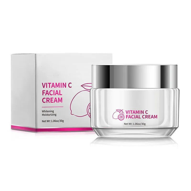 30g vitamin C face cream jar with universal skin type formula