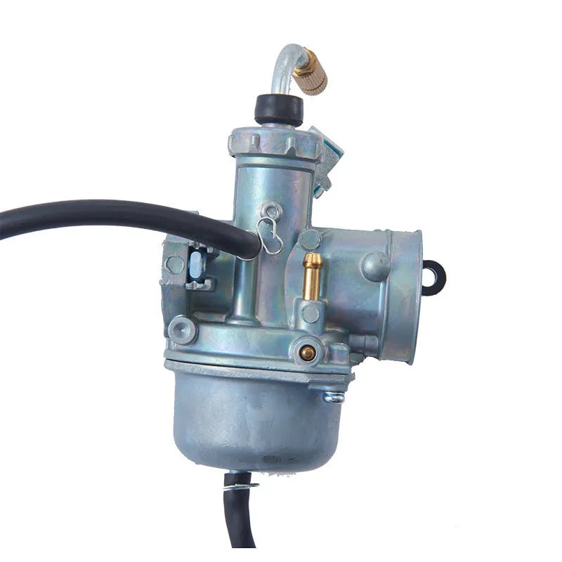 Motorcycle carburetor assembly with flat suction plunger design in Ba Jia and PE26 specifications