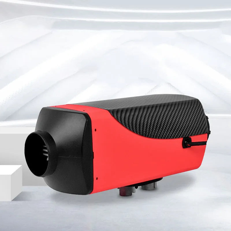 12V 24V diesel air heater kit with fuel tank and components for truck or van installation.