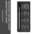 24-in-1 precision magnetic screwdriver set with multiple bits and aluminium handle.