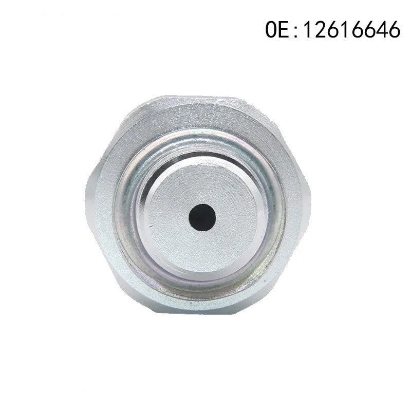 GM fuel pressure sensor with silver metal housing and part numbers 12616646 12677836 D1846A