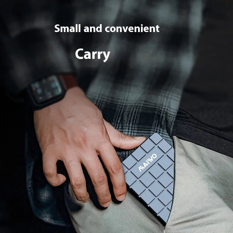 USB4 aluminium hard disk enclosure for M.2 NVMe SSDs showing compact dimensions