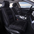 Winter short plush car seat cushion in multiple colours with wool cotton filler and polyester cover material