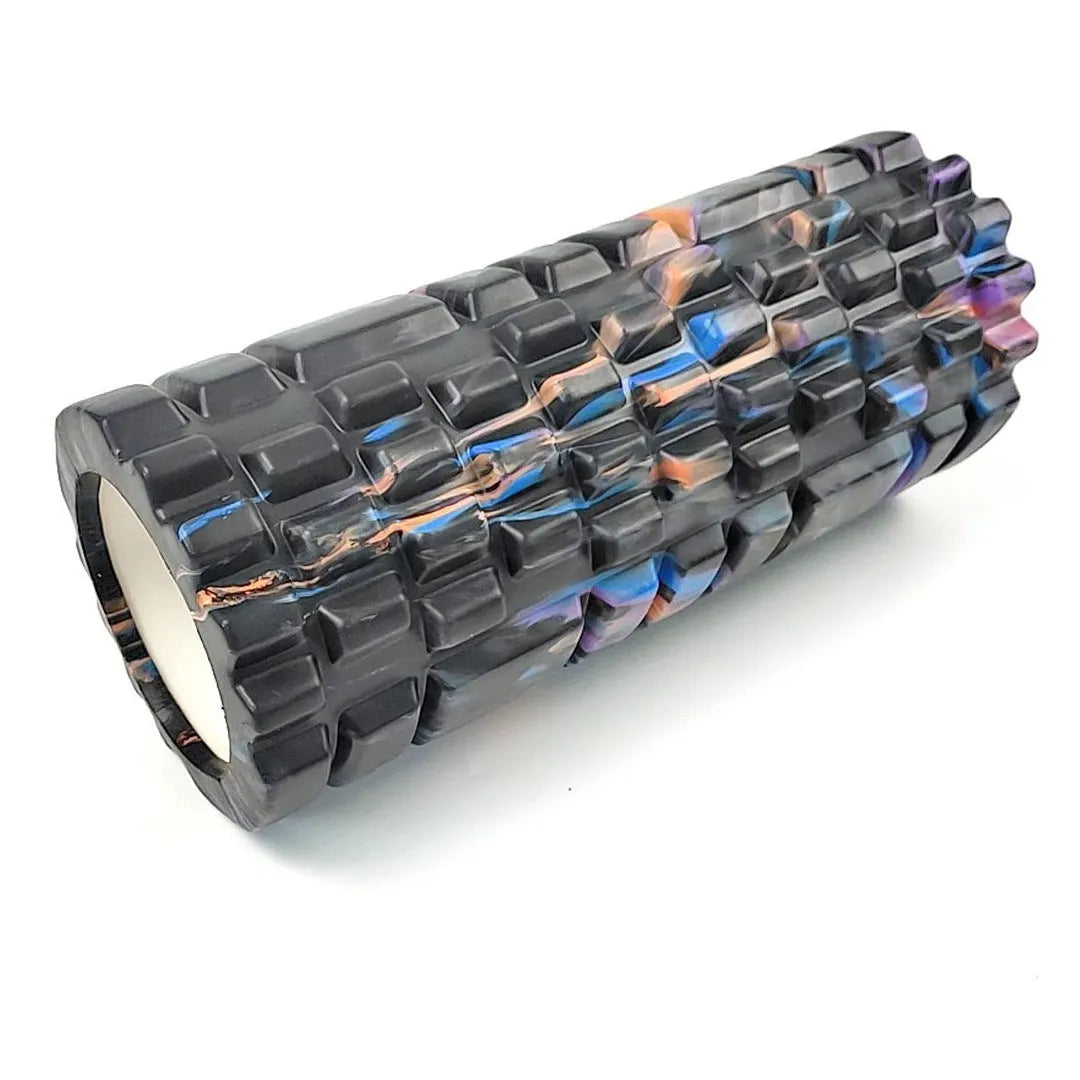 33cm long camouflage pattern EVA foam roller in assorted colour combinations.