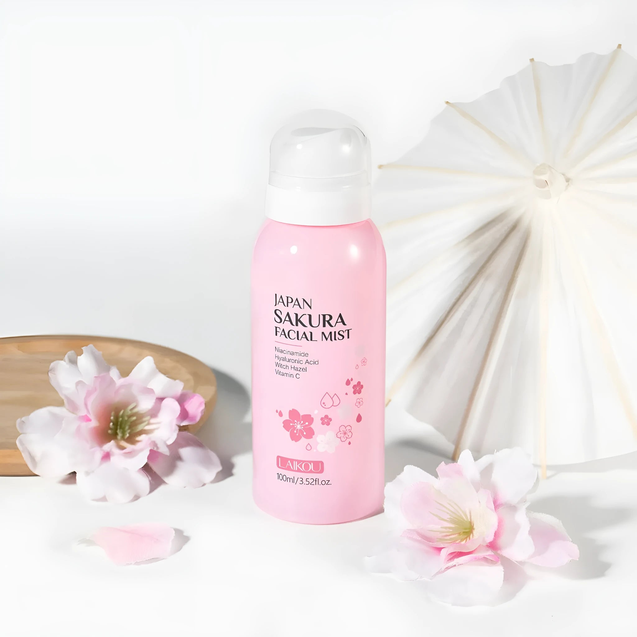 Lecoul Cherry Blossom Spray Wet Compress Lotion 100ml bottle
