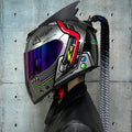Dirty Braids full-face motorcycle helmet in ABS construction with multiple colour design options