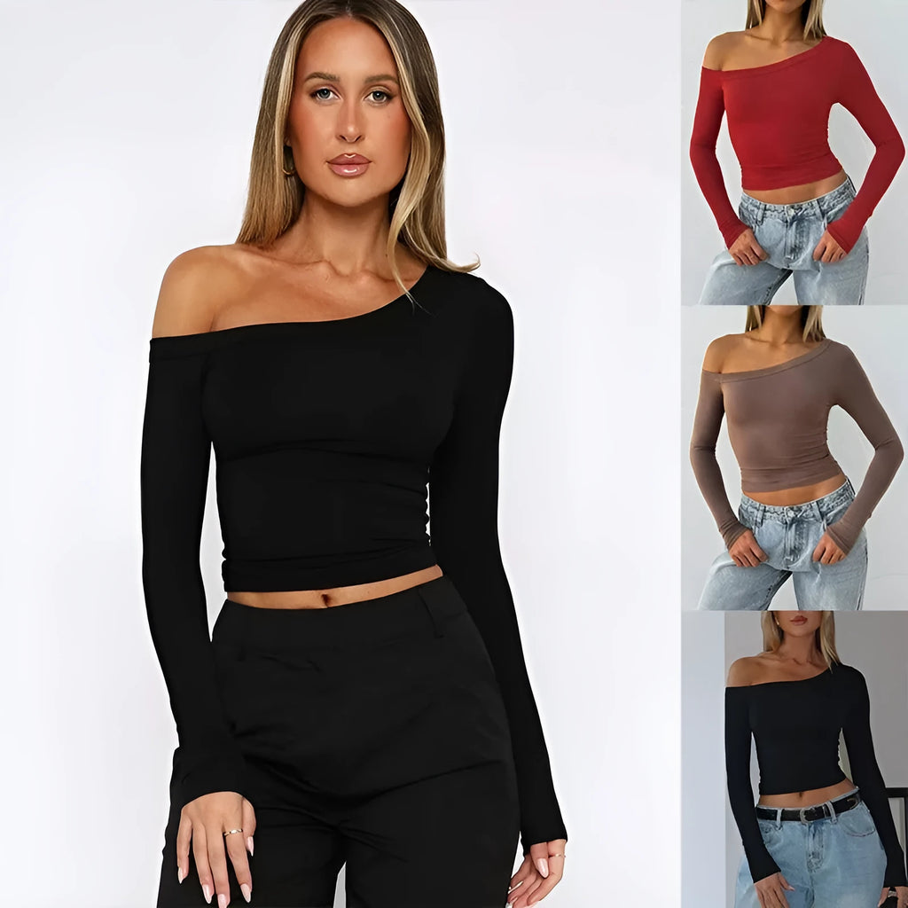 Women's slim fit knitted cardigan with long sleeves and cross shoulder straps in black colour
