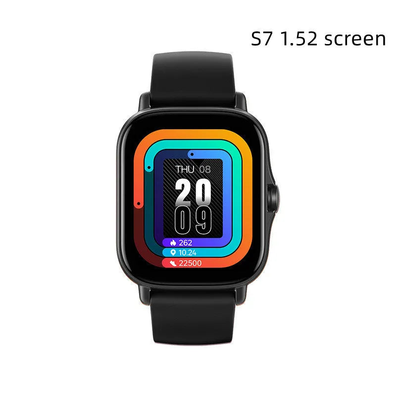 GT20 smart watch with black alloy case and silicone strap showing touch screen