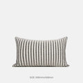 Black and white geometric towel embroidery square pillow cover 50x50cm for sofa cushion