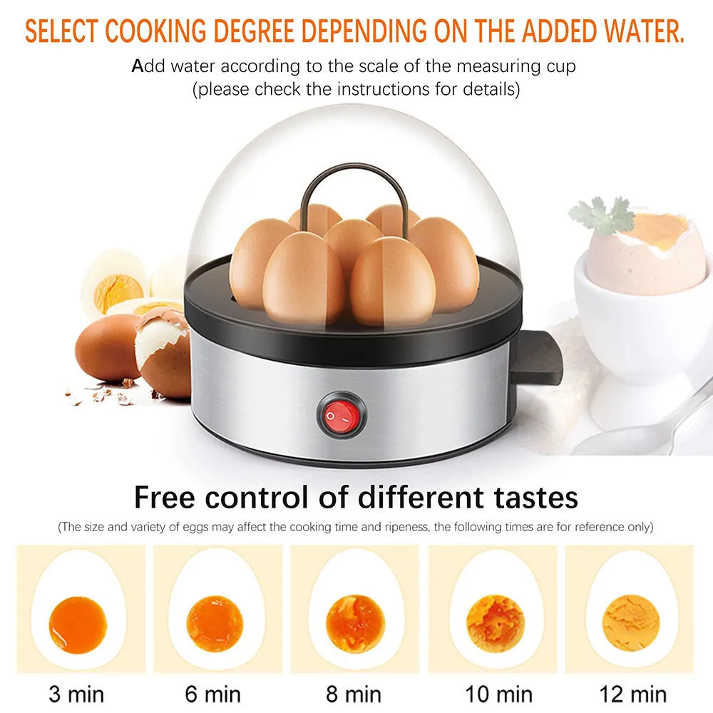 Multifunctional egg cooker mini egg steamer in picture colour with EU plug