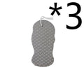 3D white bath sponge with fish scale pattern for gentle body exfoliation.
