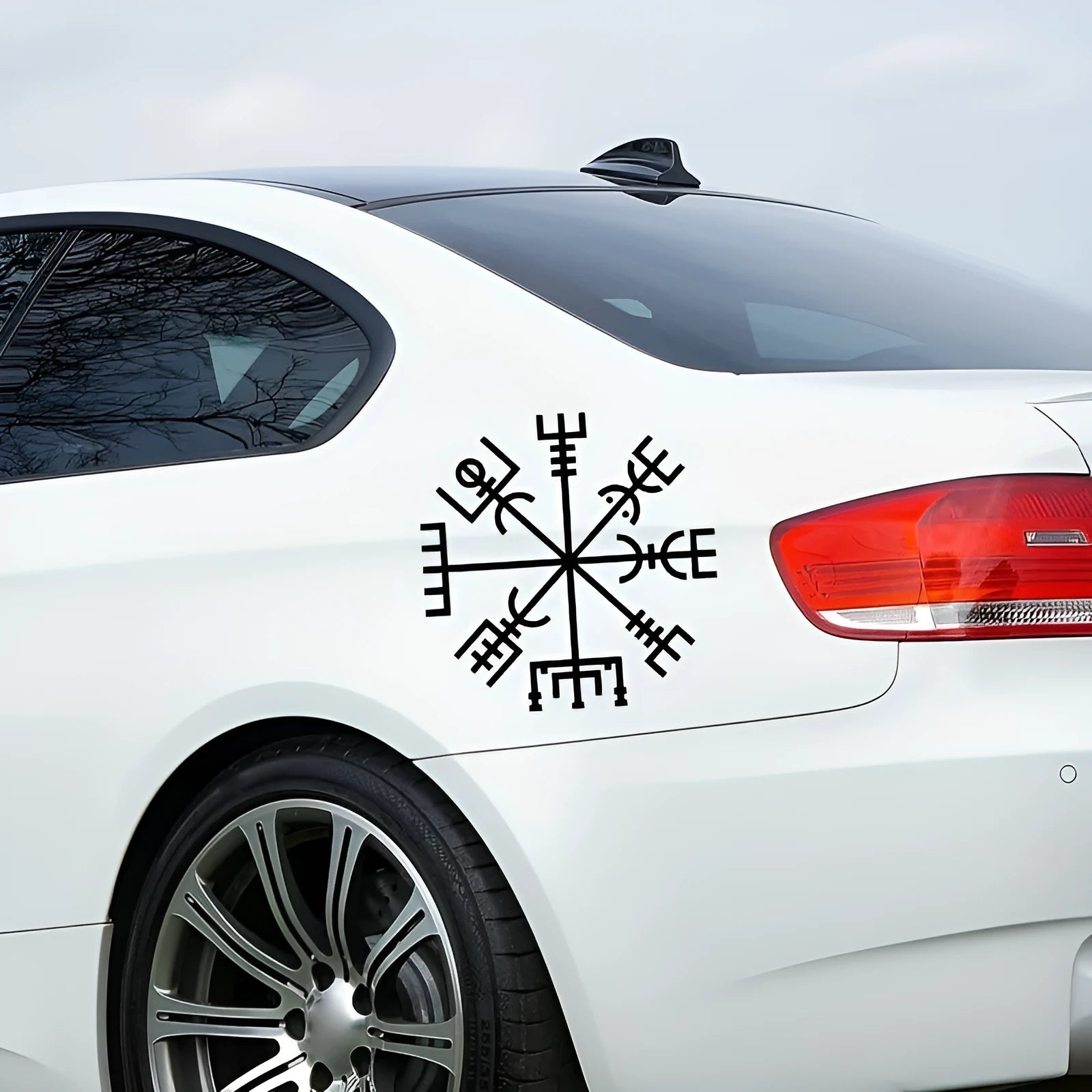 Square 13x13cm car notebook sticker for vehicle body or glass application