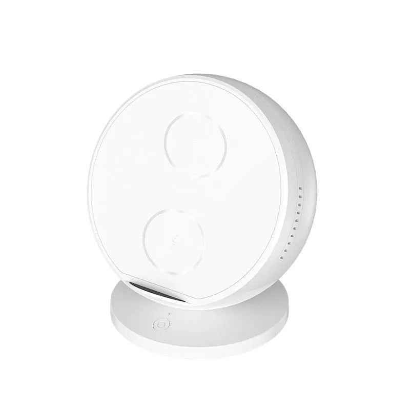Wireless charger phone holder with Bluetooth speaker in black, blue, pink or white colours
