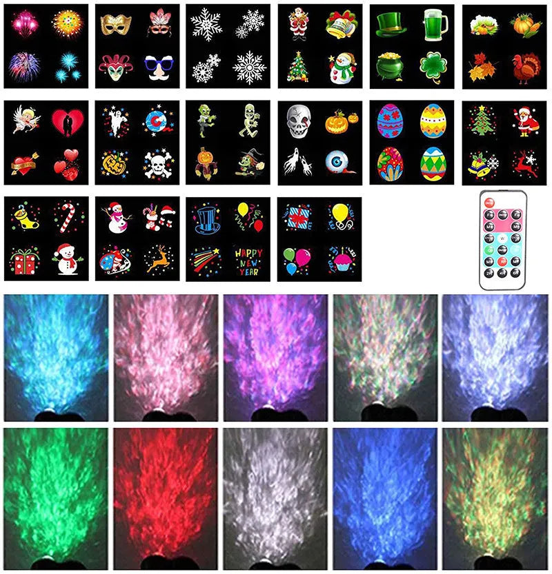 Outdoor IP65 rated animated watermark LED light with double tube design for gardens and patios