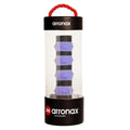Peak silicone racquet hand grip buckle in multiple colours, shown with dimensions 17.6 cm by 6.4 cm.