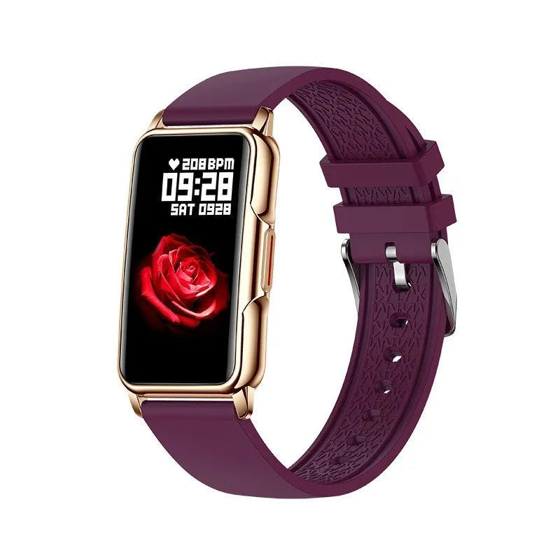 1.47 inch sports smart bracelet Bluetooth watch silicone strap touch button operation multiple colours