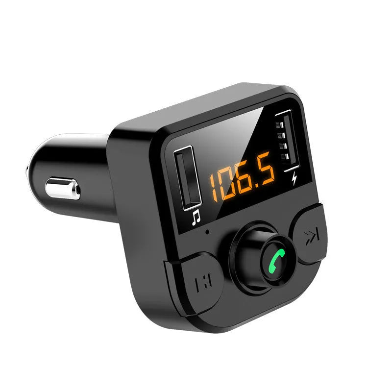 BT36B black car MP3 Bluetooth player with 1.1-inch display for cigarette lighter power