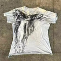 Gothic style men's short sleeve t-shirt with cartoon print in HQ929 colour