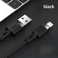 Black USB Type-C to Type-C charging and data cable with straight connectors, 1.2 metres long.