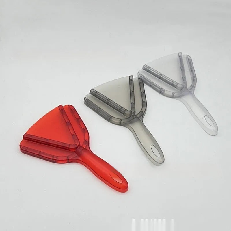 Adjustable telescopic bottle opener tool made from red ABS plastic with a non-slip handle.
