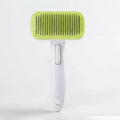 Pet hair removal comb with stainless steel needles for all dog sizes, colour options include blue, green, grey, pink