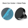 Aluminium magnetic car phone holder with CD texture in black, gold or silver colour options