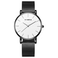 Fashion quartz watch with rose gold case and rose gold dial, 10mm thickness, analogue display
