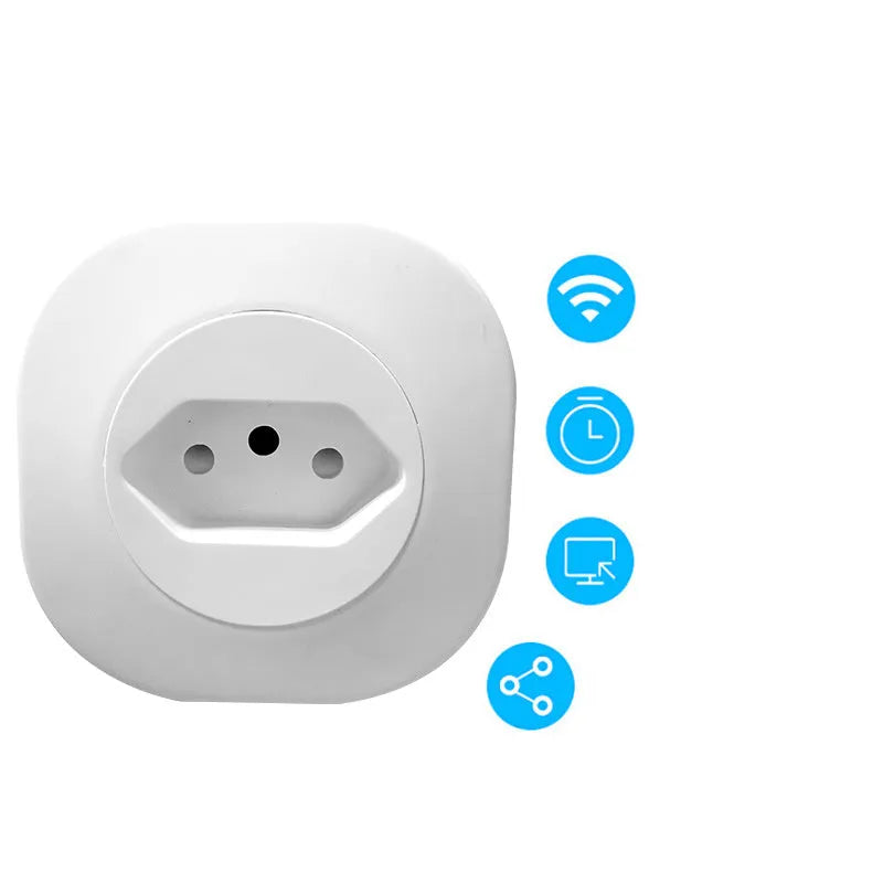 16A smart socket plug with WIFI voice control for 3520W appliances