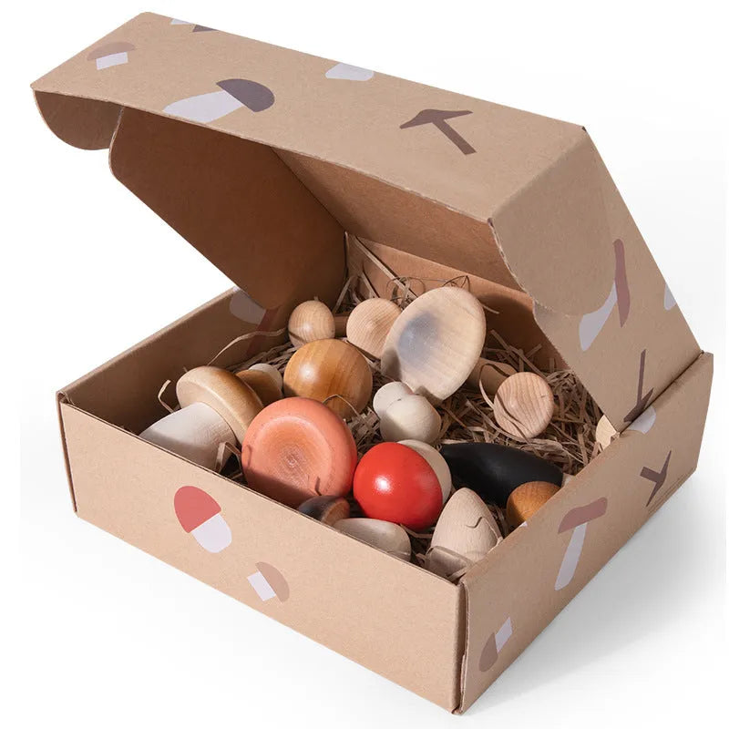 Wooden simulation bird eggs toy suit in Colourful Bird Eggs option, packaged in colour box