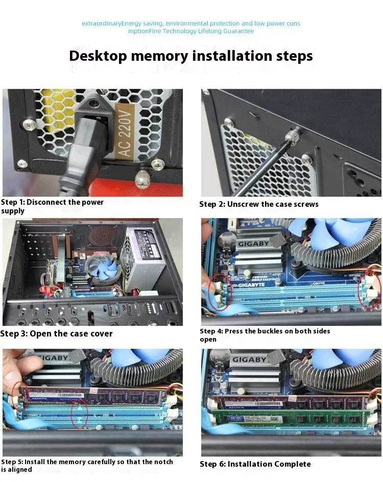 Single 4GB DDR3 1600MHz desktop computer memory module on a white background