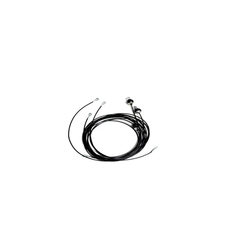 KYLIN SPORT 4.8mm 7x19 black steel wire rope for strength training equipment accessory