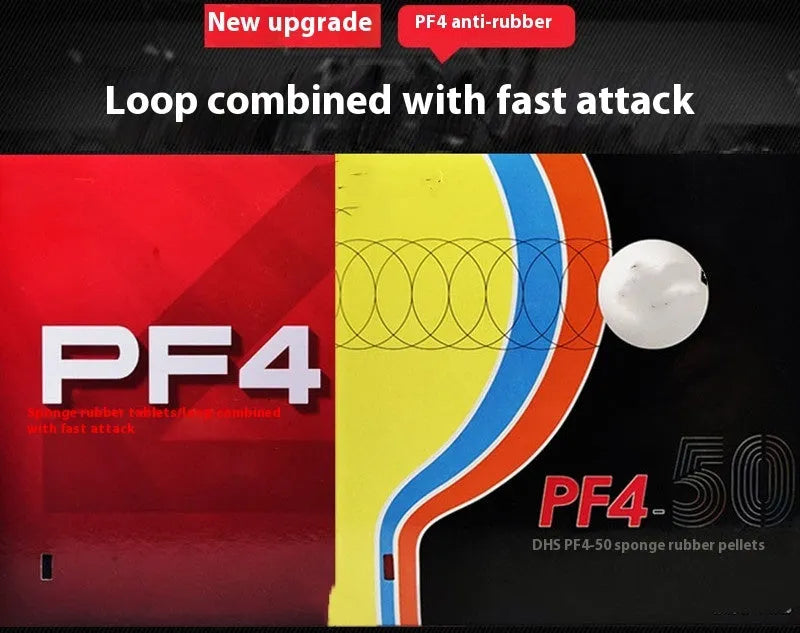 Fast Attack Sticky Classic-50 table tennis racket with anti-rubber in red or black colour options