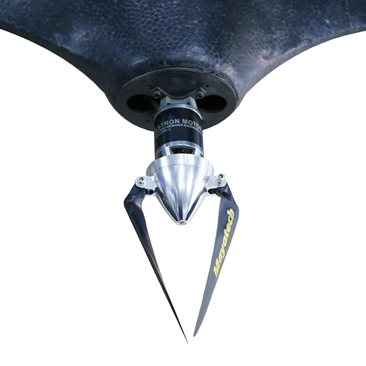 Black glider folding paddle with quick disassembly fittings shown in 12 x 6.5 cm dimensions