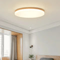 Japanese minimalist wooden and acrylic LED ceiling light in three size options