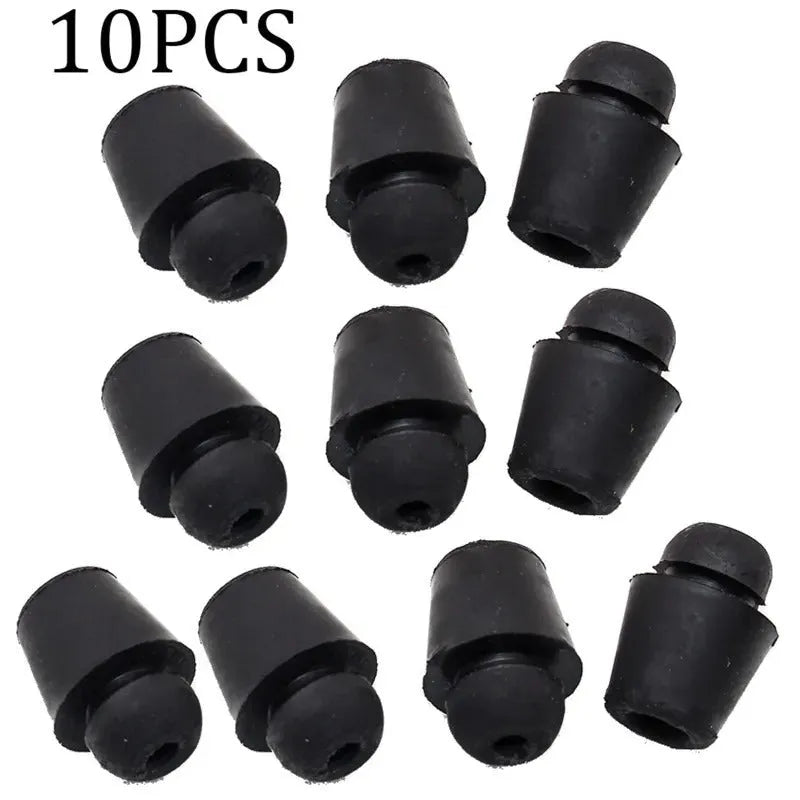 Ten rubber automobile buckle buffer clips for trunk shock absorption in X16 colour