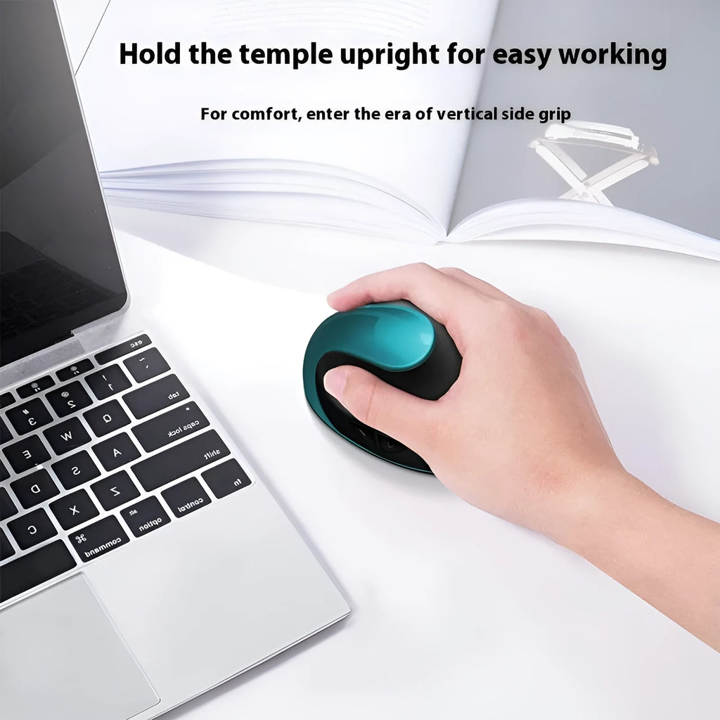 Three Generations vertical ergonomic mouse with wireless charging in multiple colour options