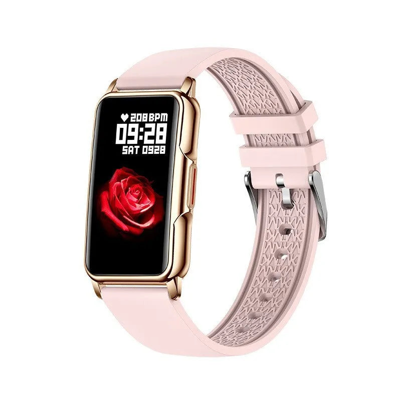 1.47 inch sports smart bracelet Bluetooth watch silicone strap touch button operation multiple colours