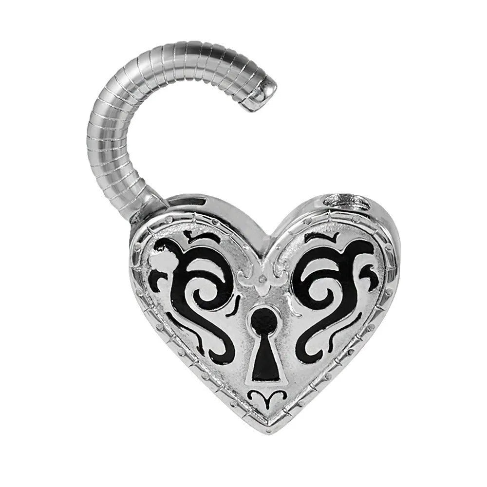 A pair of heart-shaped stud earrings in stainless steel with a choice of gold or steel electroplated colour.