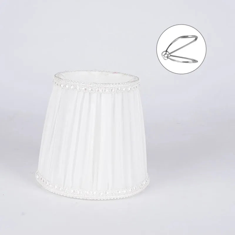 Purple Wheat fabric lampshade for crystal candle chandeliers in dark blue colour