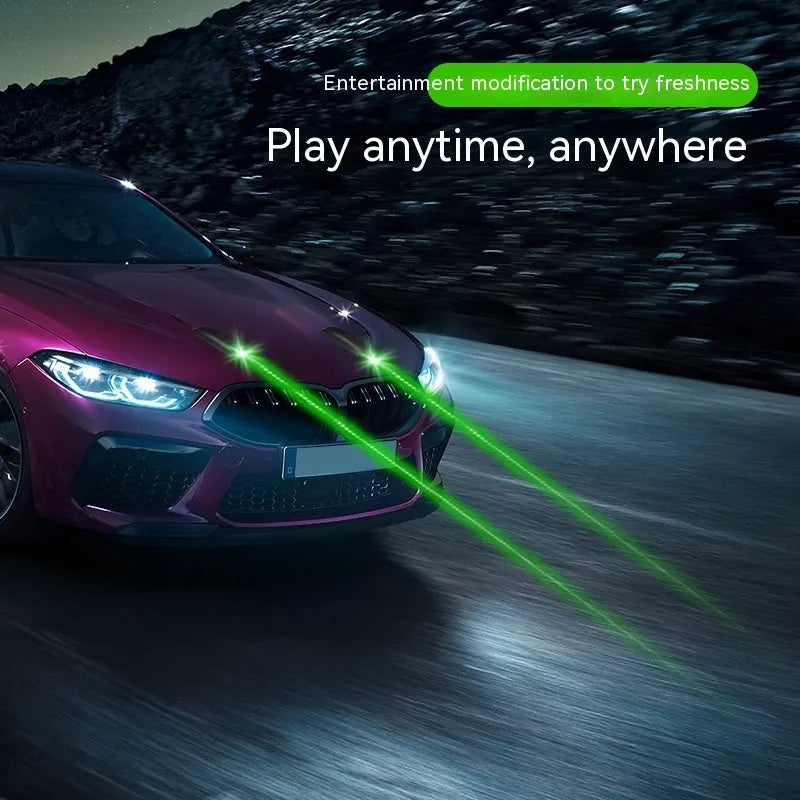 Remote control car strobe light for anti-collision warning in rain and fog conditions