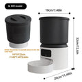 4L smart pet feeder with automatic timer and optional camera monitoring features