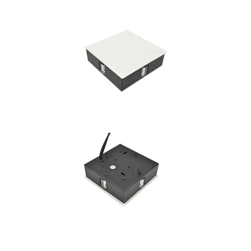 Modern square and round LED wall light with iron lampshade in Chinese style design