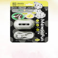 Pet luminous LED collar with hanging ring in four colour options: caramel mocha, cure green, delicate grey, fresh pink